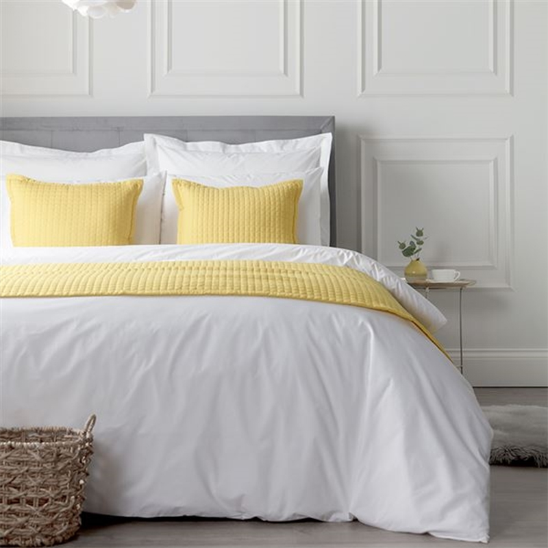 80/20 bomullspolyesterblandning Vit 300TC Hotel Linen Set