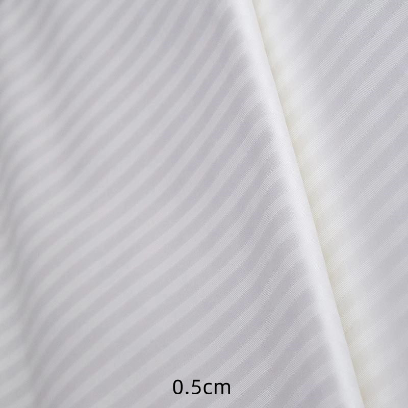 100 bomullsvit sateen randig 250t hotell textil tyg