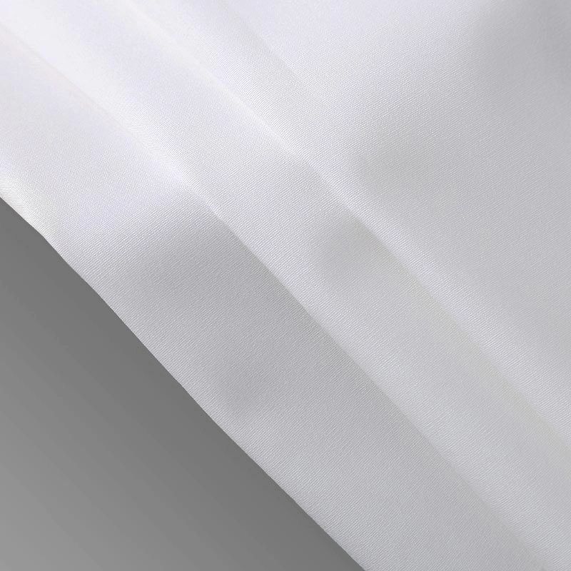50 Bomull 50 Polyester Plain Weave White 200T Hotel Textile Fabric