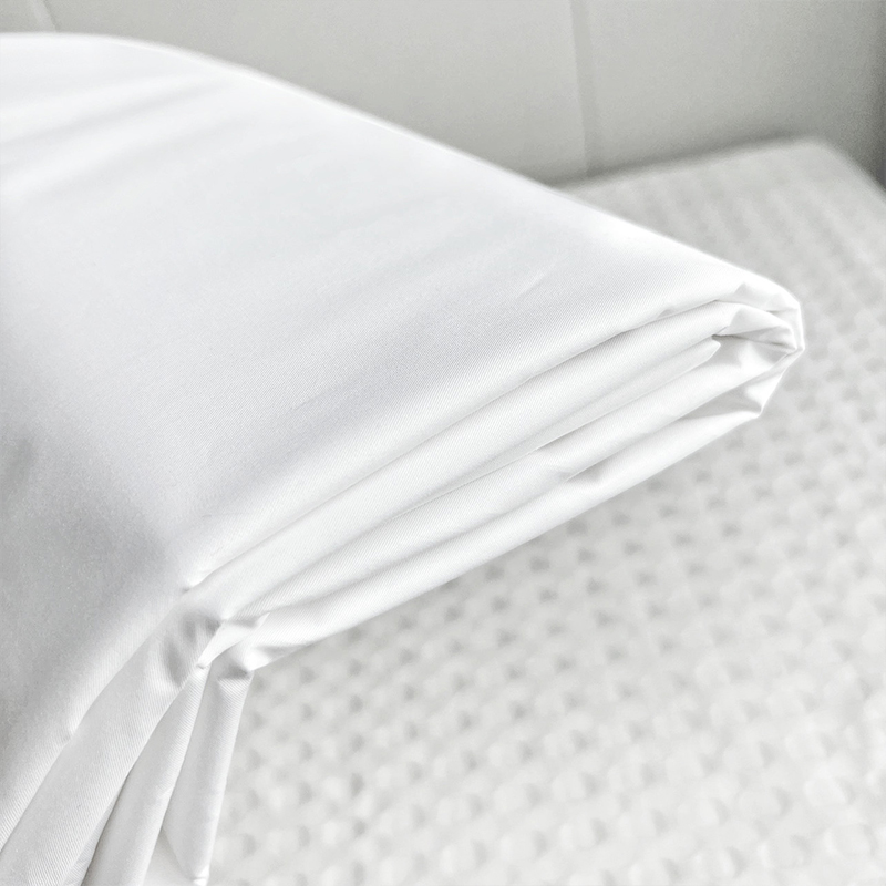 300 tråd räknar vanlig satin bomullsvita hotell toppark