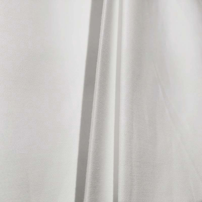 Pure Cotton 250tc Plain Satin White Hotel Bedding Fabric