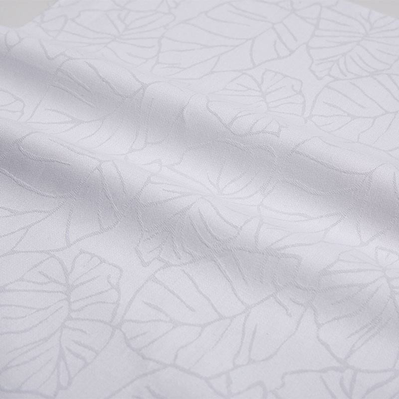 Cotton Jacquard lämnar hotelltextilbäddar tyger