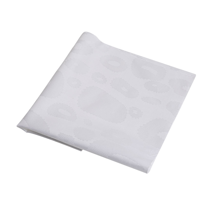 300t Cotton Pure White Sateen Jacquard Hotel Bedlinen Tyg